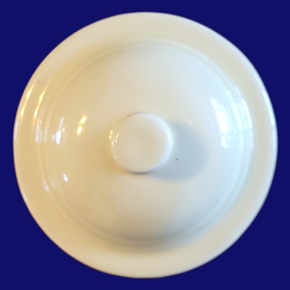 Vtg Canister Crockpot Ceramic Geese 1 Qt Oven Proof Lidded Flour Beans - Picture 7 of 8